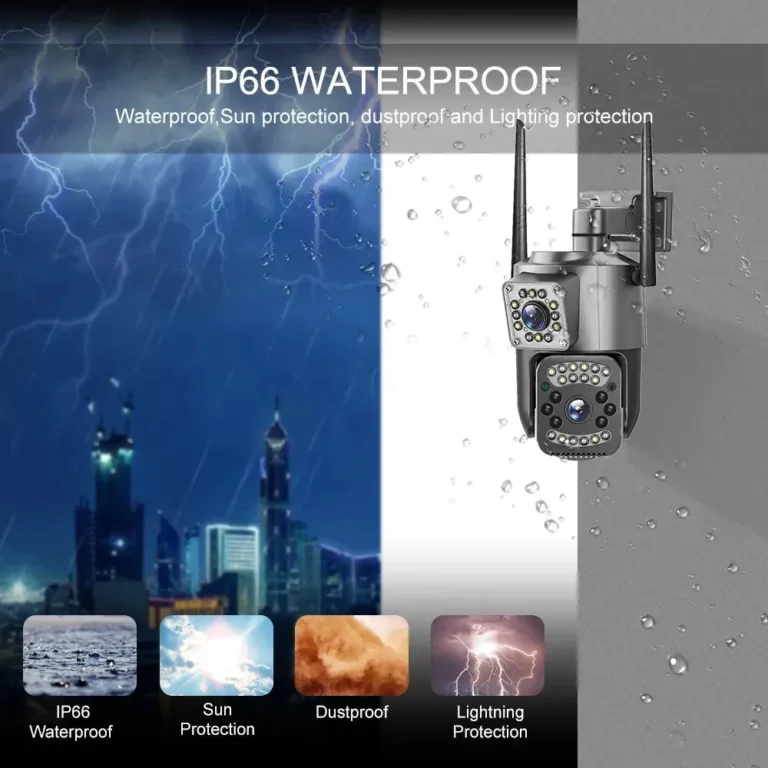 4G Outdoor Waterproof IP Double Lens Camera High quality