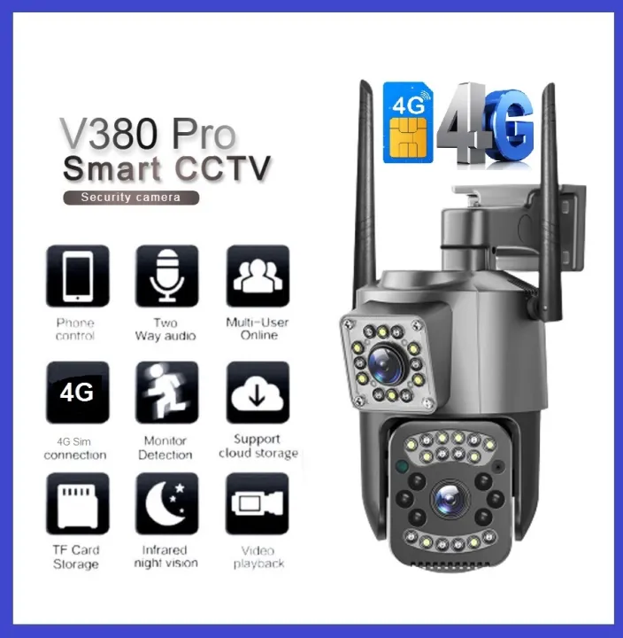 4G Outdoor Waterproof IP Double Lens Camera all feature