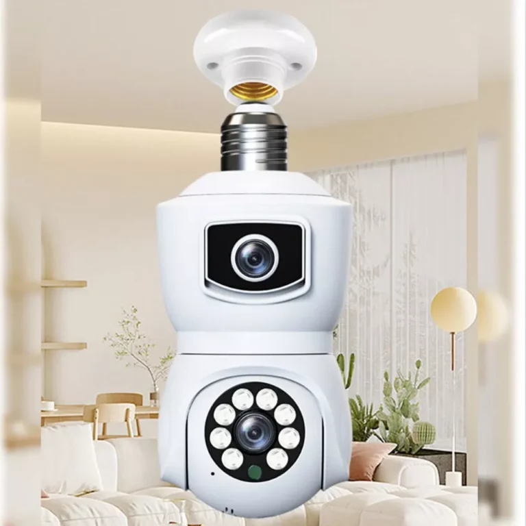 E9 Dual Lens Bulb PTZ IP Camera 2MP+2MP (6)