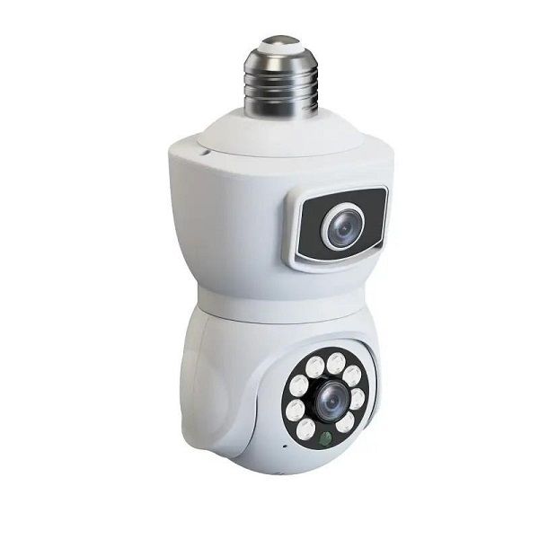 E9 Dual Lens Bulb PTZ IP Camera 2MP+2MP